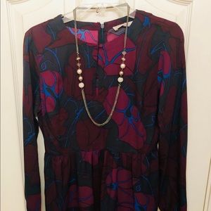 LOFT Maroon dress size 2.